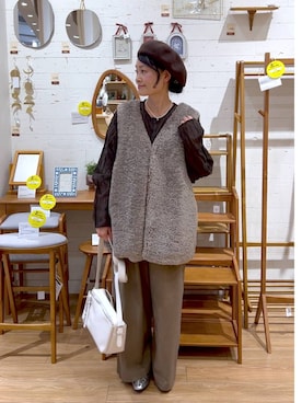 「アイテム（パンプス）」を使った、ともちんさん（レディース・153cm・40代）の秋コーディネート