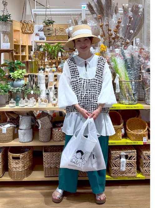 daily CLIP×Rooo Lou】2WAYサコッシュエコBAG（エコバッグ/サブバッグ
