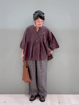 「アイテム（ヘアアクセサリー）」を使った、ともちんさん（レディース・153cm・40代）の夏コーディネート