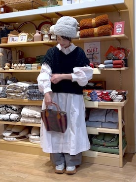 「アイテム（トートバッグ）」を使った、ともちんさん（レディース・153cm・40代）の秋コーディネート