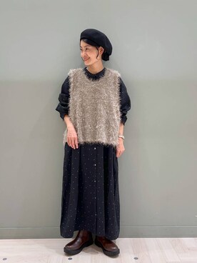 「アイテム（ワンピース/ドレス）」を使った、ともちんさん（レディース・153cm・40代）の秋コーディネート