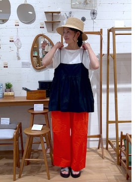 「アイテム（アクセサリー）」を使った、ともちんさん（レディース・153cm・40代）の夏コーディネート
