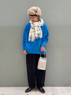 「アイテム（帽子）」を使った、ともちんさん（レディース・153cm・40代）の秋コーディネート