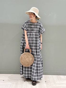 「studio CLIP（スタディオクリップ）のアイテム」を使った、ともちんさん（レディース・153cm）の夏コーディネート