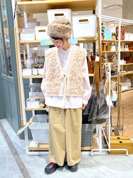 「アイテム（帽子）」を使った、ともちんさん（レディース・153cm・40代）の冬コーディネート