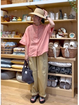 「アイテム（バッグ）」を使った、ともちんさん（レディース・153cm・40代）の夏コーディネート