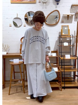 「アイテム（ニットキャップ/ビーニー）」を使った、ともちんさん（レディース・153cm・40代）の秋コーディネート