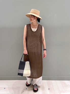 「アイテム（ワンピース）」を使った、ともちんさん（レディース・153cm・40代）の夏コーディネート