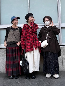 「アイテム（ベスト）」を使った、ともちんさん（レディース・153cm・40代）の秋コーディネート