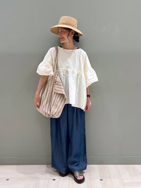 「アイテム（サンダル）」を使った、ともちんさん（レディース・153cm・40代）の夏コーディネート