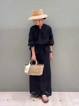「アイテム（シャツ/ブラウス）」を使った、ともちんさん（レディース・153cm・40代）の夏コーディネート