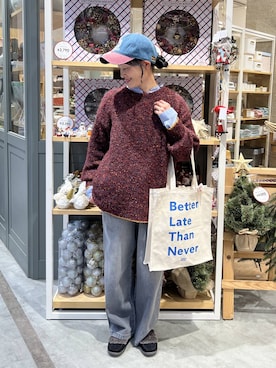 「アイテム（モカシン/デッキシューズ）」を使った、ともちんさん（レディース・153cm・40代）の秋コーディネート