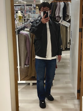 「BEAMS（ビームス）のアイテム（ブルゾン）」を使った、yochiさん（メンズ・167cm）の春コーディネート