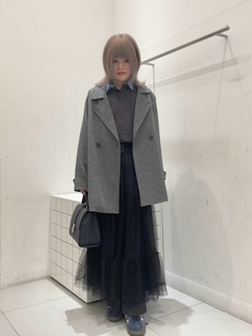 「アイテム（スカート）」を使った、dandayoさん（メンズ・166cm）の秋コーディネート