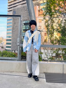「soerte」｜「アイテム（スウェットパンツ）」を使った、dandayoさん（メンズ・166cm）の秋コーディネート