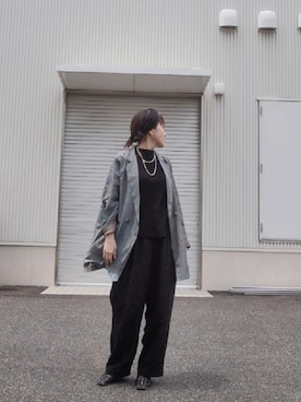 「Ameri（アメリ）のアイテム（ローファー）」を使った、hina1229tymさん（レディース・158cm）の夏コーディネート