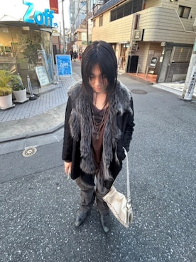 「アイテム（音楽/本・雑誌）」を使った、fujisamaaaaさん（メンズ・167cm）の冬コーディネート