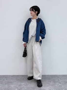 「studio CLIP（スタディオクリップ）のアイテム（ジャケット/アウター）」を使った、rai2169さん（レディース・169cm）の春コーディネート