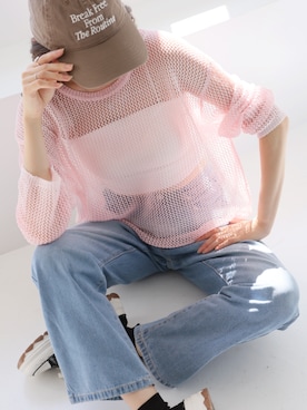 「LAFFMO（ラフモ）のアイテム」を使った、Ulyssesさん（レディース・163cm）の夏コーディネート