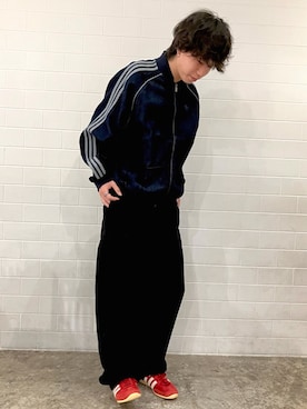 「アイテム（デニムジャケット）」を使った、HRさん（メンズ・170cm）の夏コーディネート