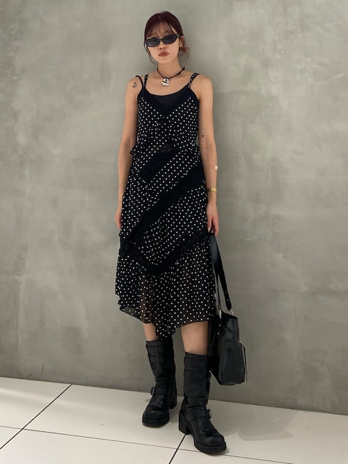 セール】SHEER SQUEEZE CAMI DRESS シアー スクウィーズ キャミドレス