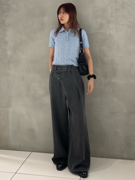 「SLY（スライ）のアイテム」を使った、reny33さん（レディース・162cm）の夏コーディネート
