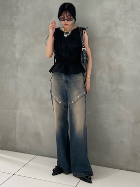 「アイテム（パンプス）」を使った、reny33さん（骨格ナチュラル・レディース・162cm）の夏コーディネート
