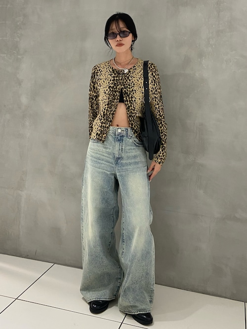 COMPACT LEOPARD C/D コンパクト レオパード カーディガン 秋服