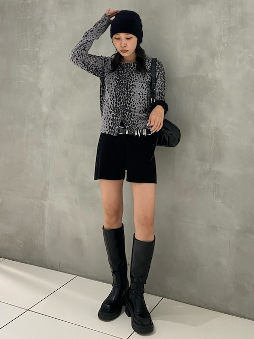 COMPACT LEOPARD C/D コンパクト レオパード カーディガン 秋服