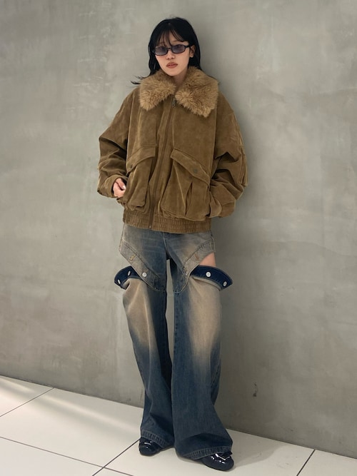 ジャストウエスト サイドオープン ストレートパンツ SLY | J／W SIDE OPEN STRAIGHT パンツ (ストレート ) |SHEL