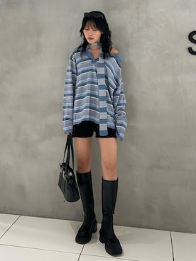 「ワンショルダー」｜reny33さん（レディース・162cm）の秋コーディネート