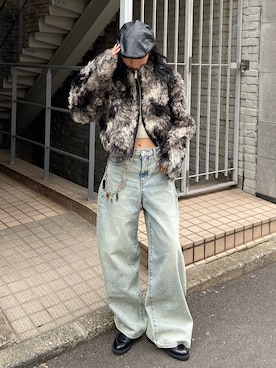 「アイテム（チャーム）」を使った、reny33さん（レディース・162cm）の秋コーディネート