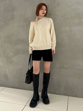 AYANEさん（骨格ウェーブ・レディース・155cm）の秋コーディネート