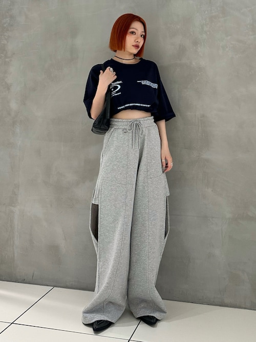 LACE UP ATHLEISURE FLARE PT レースアップ アスレジャー フレア