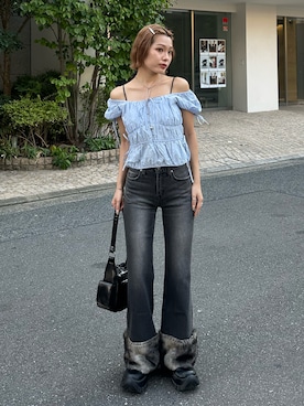 「アイテム（ブーツ）」を使った、AYANEさん（レディース・155cm・20代）の秋コーディネート