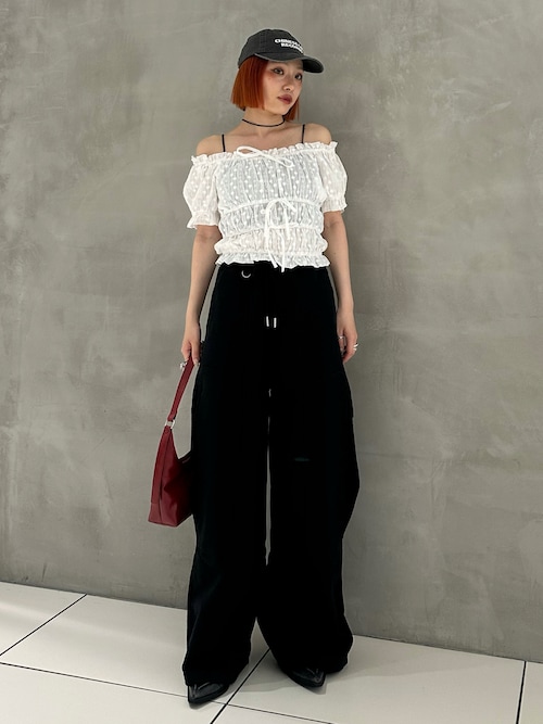 再入荷】SIDE HOLE CUT PT サイド ホールカット パンツ