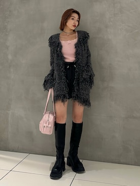 「アイテム（タンクトップ）」を使った、AYANEさん（レディース・155cm・20代）の秋コーディネート