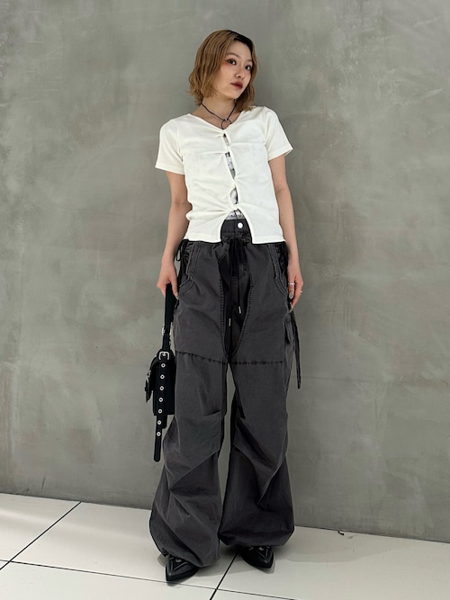 TUCK WIDE WOVEN PT タック ワイド ウーブン パンツ　SLY セール】TUCK WIDE WOVEN PT タック ワイド ウーブン パンツ
