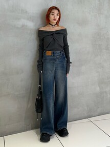SLY（スライ）の「BACK TO FRONT DENIM PT バックトゥフロント デニム