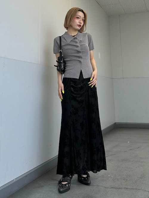 スカート malamute ajisai flower flare skirt malamute ajisai flower flare skirt