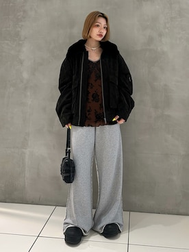 「SLY（スライ）のBELTED SHOULDER BAG ベルティド ショルダー バッグ（ショルダーバッグ）」を使った、AYANEさん（レディース・155cm・20代）の夏コーディネート