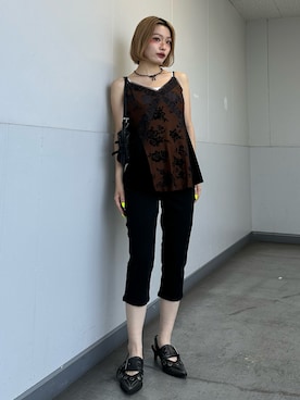「アイテム（キャミソール）」を使った、AYANEさん（レディース・155cm・20代）の夏コーディネート