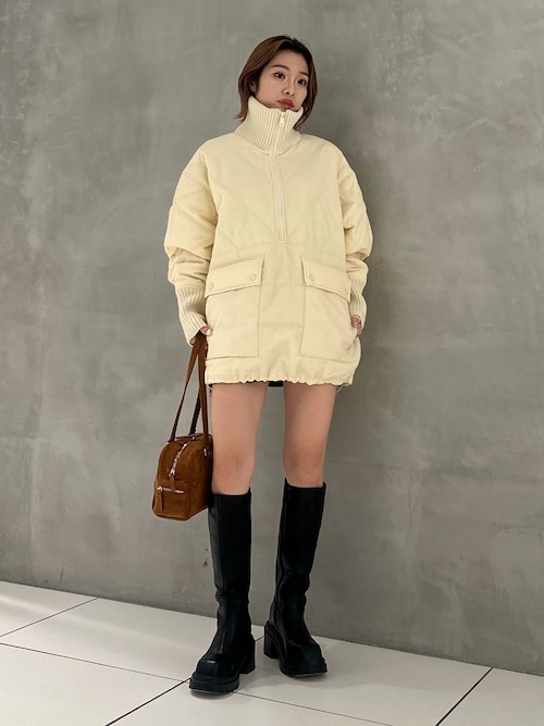 セール】QUILTING STAND NYLON PULLOVER キルティング スタンド