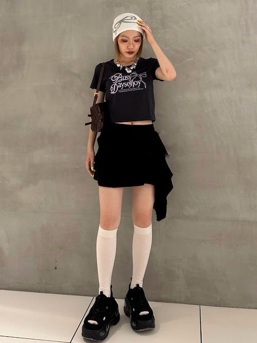 セール】FRILL DRAPE SKORT フリル ドレープ スコート（スカート