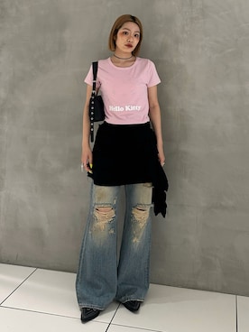 「アイテム（パンツ）」を使った、AYANEさん（レディース・155cm・20代）の夏コーディネート