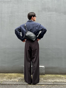 「russet（ラシット）のアイテム」を使った、kodaさん（メンズ・173cm）の春コーディネート