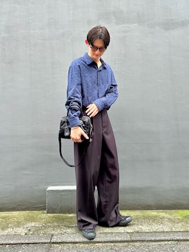 「russet（ラシット）のアイテム」を使った、kodaさん（メンズ・173cm）の春コーディネート