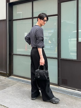 「russet（ラシット）のアイテム」を使った、kodaさん（メンズ・173cm）の春コーディネート