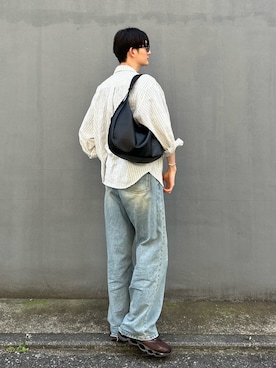 「russet（ラシット）のアイテム」を使った、kodaさん（メンズ・173cm）の春コーディネート