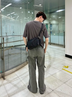 「アイテム（ポーチ）」を使った、kodaさん（メンズ・173cm）の夏コーディネート